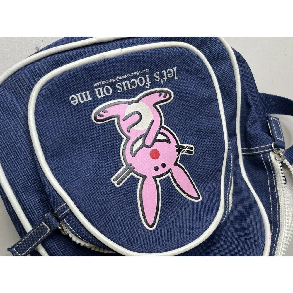 Jim Benton Happy Bunny Y2K Mini Backpack “I Know How You Feel I Just Don’t Care”